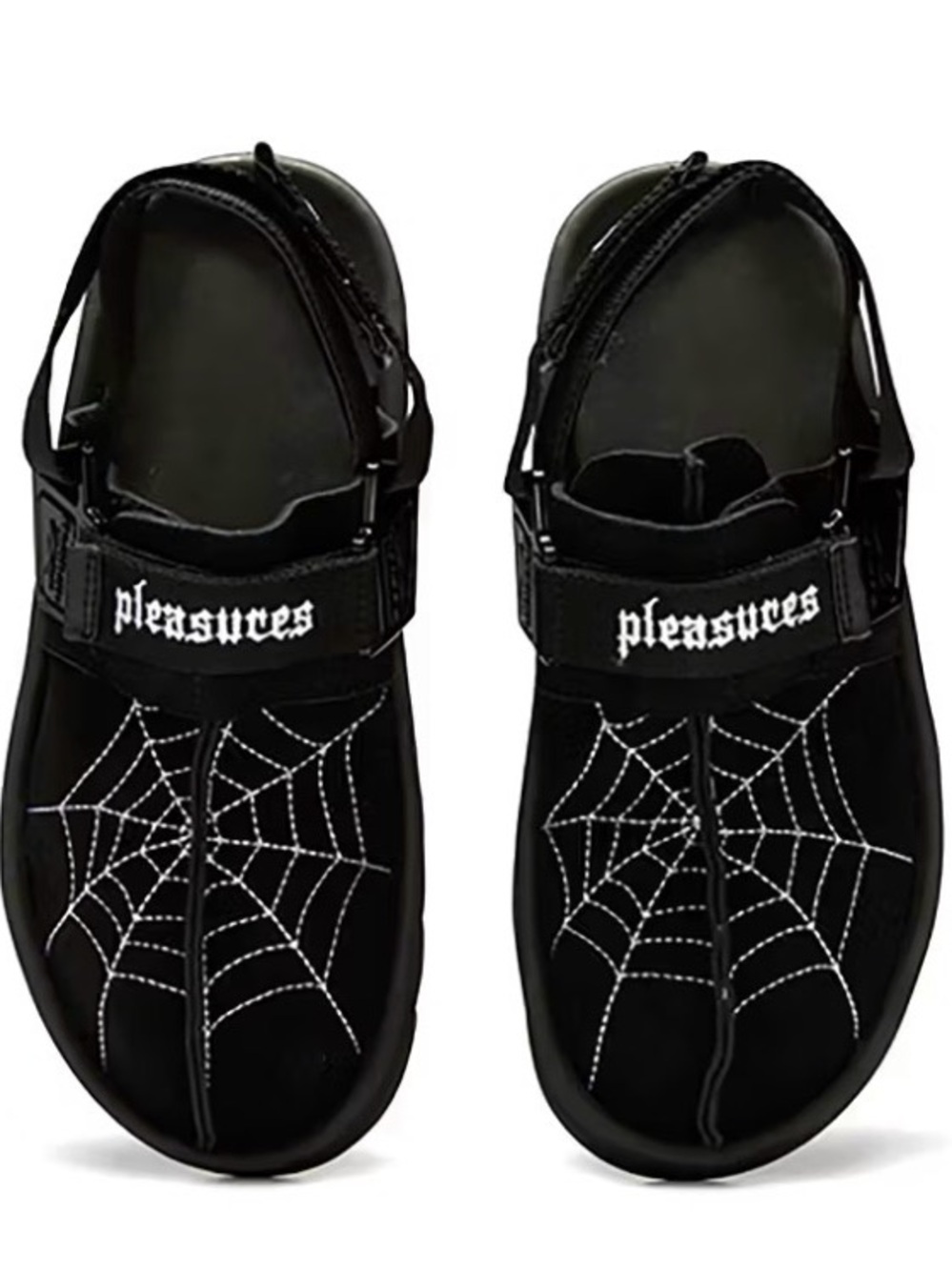 Men’s Black Spider Web Sandals